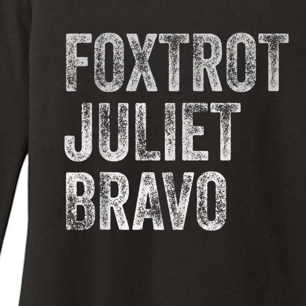 Foxtrot Juliet Bravo, FJB Design Womens CVC Long Sleeve Shirt