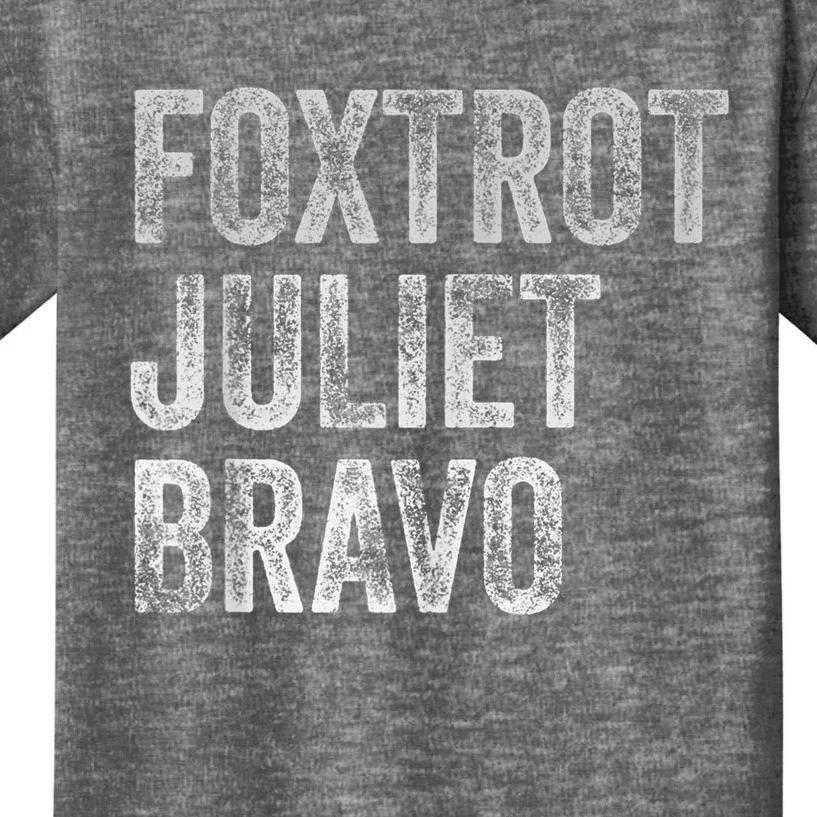 Foxtrot Juliet Bravo, FJB Design Kids T-Shirt