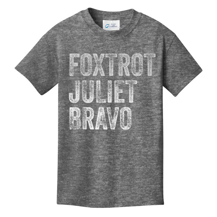 Foxtrot Juliet Bravo, FJB Design Kids T-Shirt