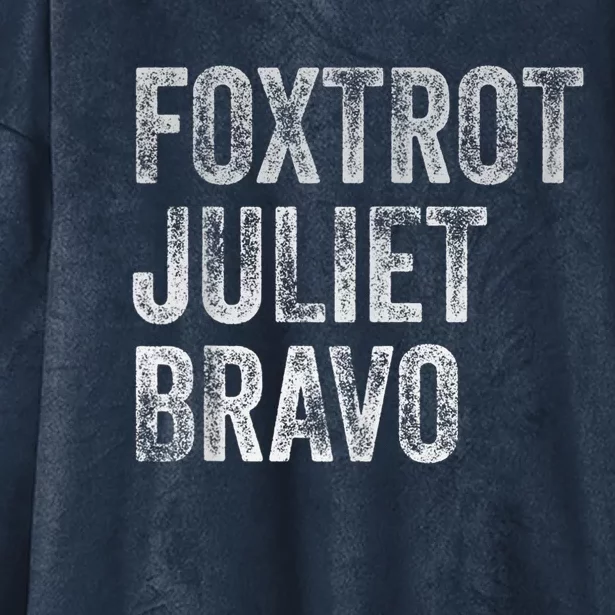 Foxtrot Juliet Bravo, FJB Design Hooded Wearable Blanket