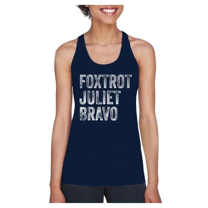 Foxtrot Juliet Bravo, FJB Design Women's Racerback Tank