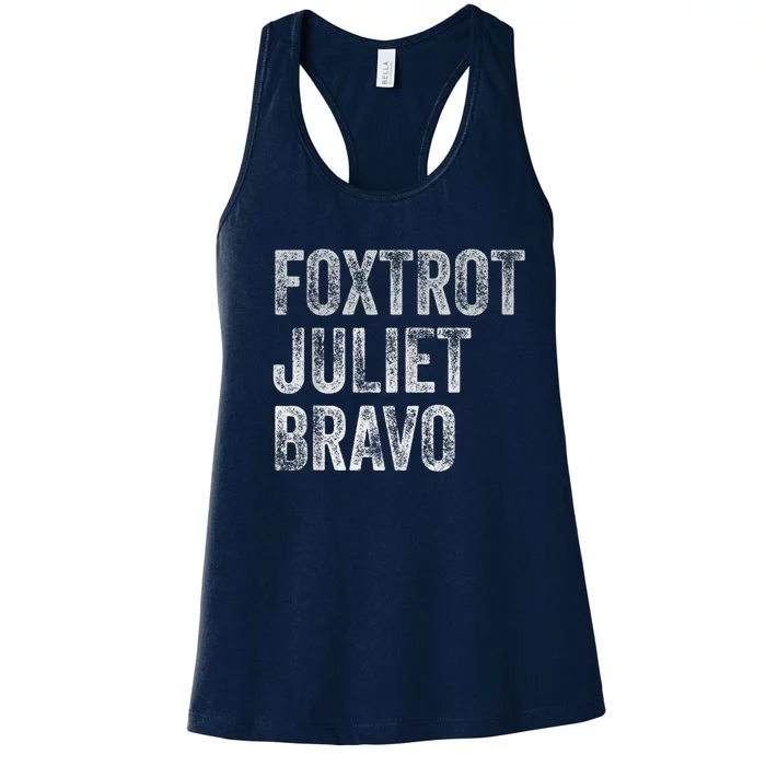 Foxtrot Juliet Bravo, FJB Design Women's Racerback Tank