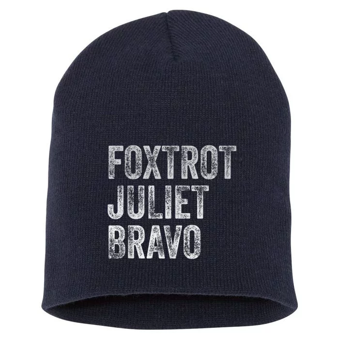 Foxtrot Juliet Bravo, FJB Design Short Acrylic Beanie