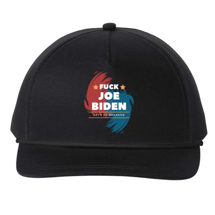 Fuck Joe Biden Let's Go Brandon Star Snapback Five-Panel Rope Hat