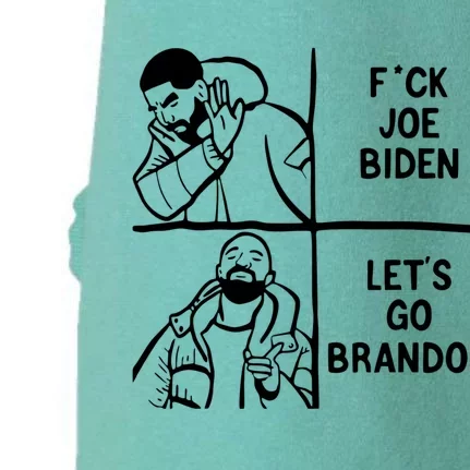 Fuck Joe Biden Lets Go Brandon Conservative Us Doggie 3-End Fleece Hoodie