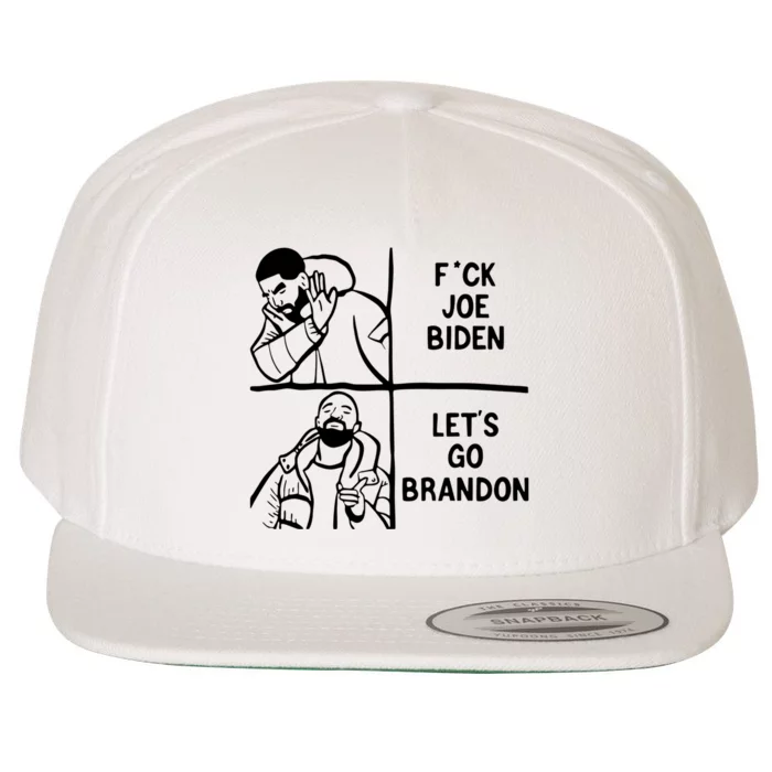 Fuck Joe Biden Lets Go Brandon Conservative Us Wool Snapback Cap