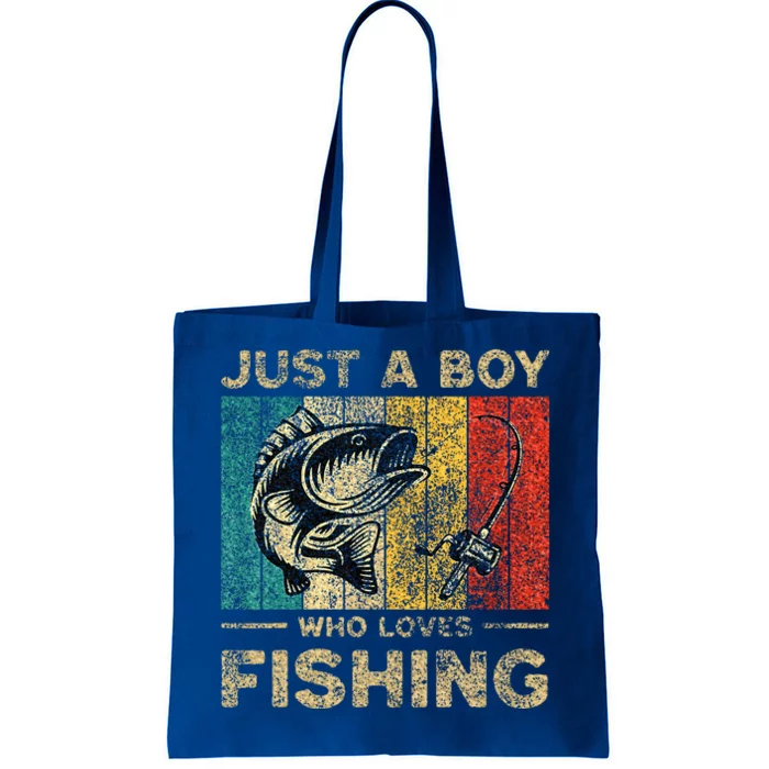 Fishing Jokes Boy Fisherman Bass Fish Tote Bag