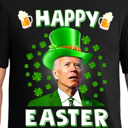 Funny Joe Biden Happy Easter Confused St Patricks Day Pajama Set