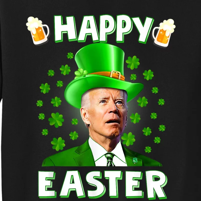 Funny Joe Biden Happy Easter Confused St Patricks Day Tall Sweatshirt