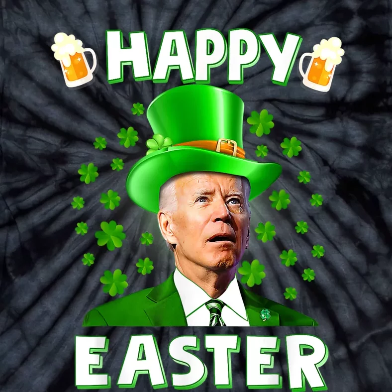 Funny Joe Biden Happy Easter Confused St Patricks Day Tie-Dye T-Shirt