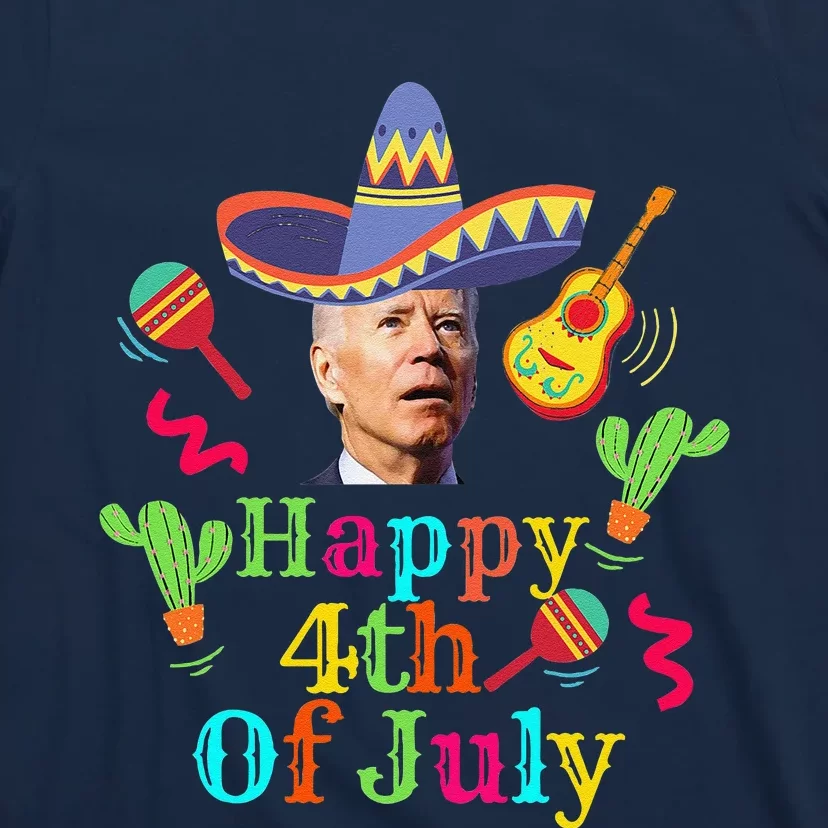 Funny Joe Biden Happy 4th Of July Surprise Cinco De Mayo T-Shirt