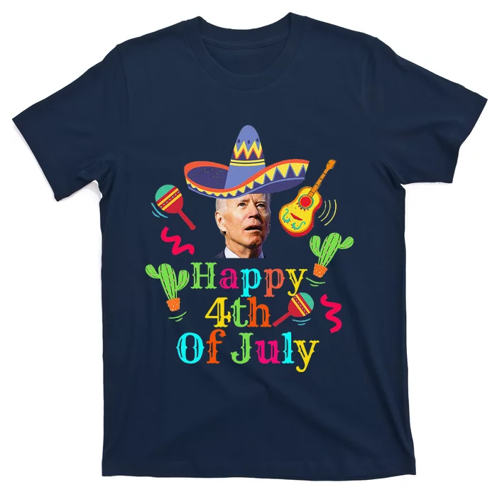 Funny Joe Biden Happy 4th Of July Surprise Cinco De Mayo T-Shirt