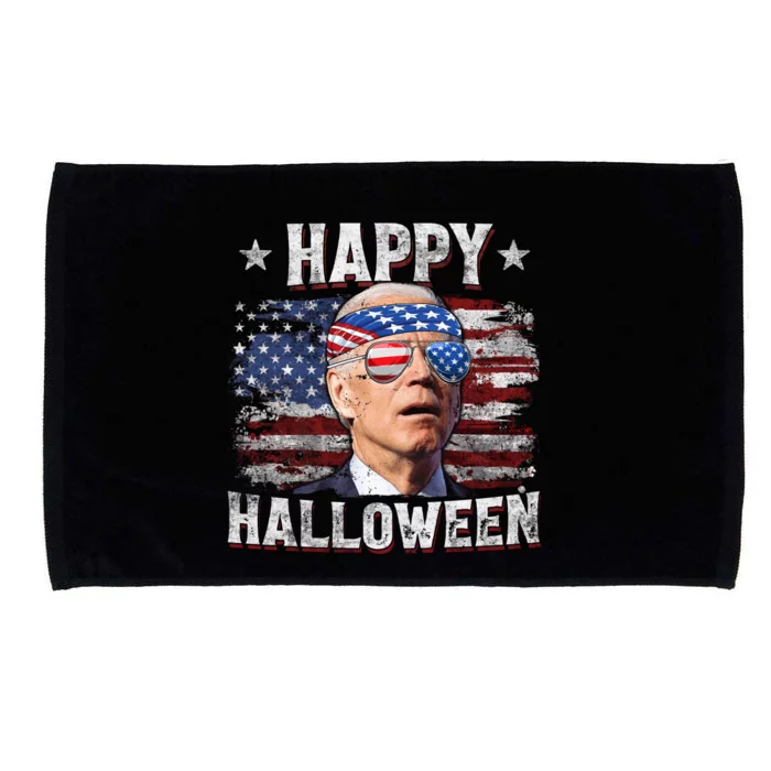 Funny Joe Biden 4th Of July Happy Halloween American Us Flag Cute Gift Microfiber Hand Towel