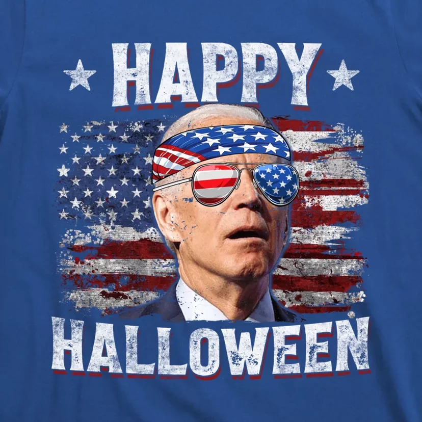 Funny Joe Biden 4th Of July Happy Halloween American Us Flag Cute Gift T-Shirt