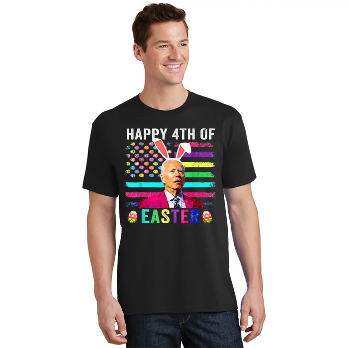 Funny Joe Biden Confused Merry 4th Of Easter Day T-Shirt