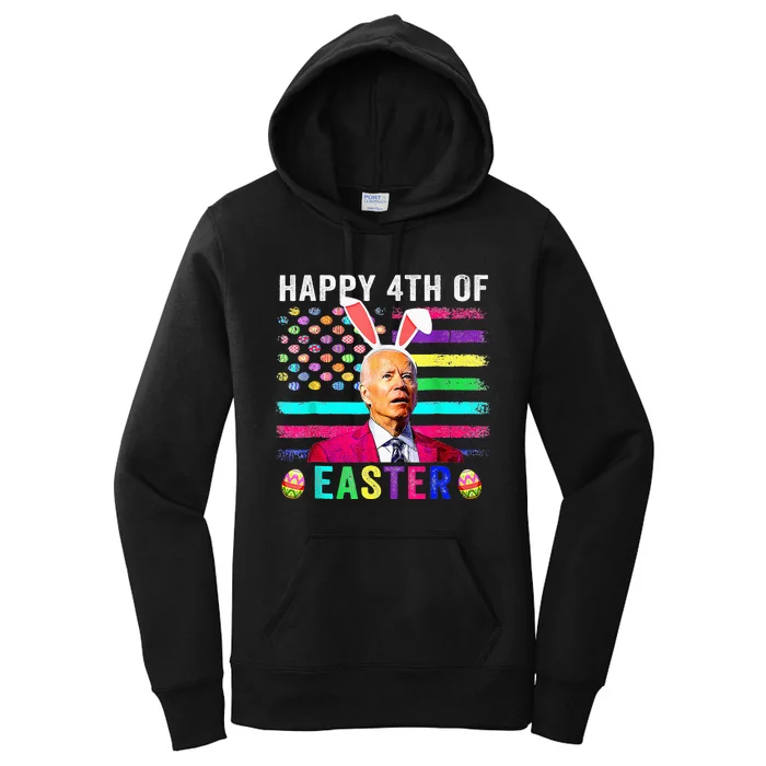 Funny Joe Biden Confused Merry 4th Of Easter Day Women's Pullover Hoodie