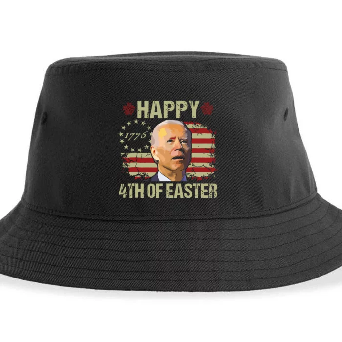 Fun Joe Biden 4th Of July Happy 4th Of Easter Us Flag Sustainable Bucket Hat