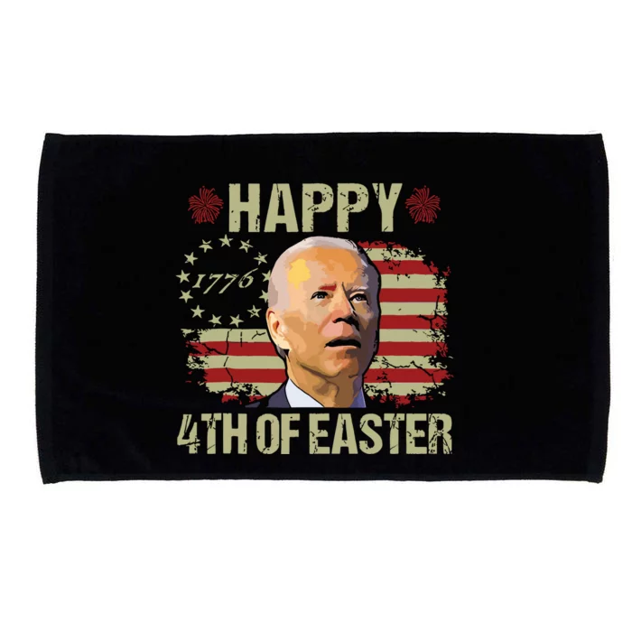 Fun Joe Biden 4th Of July Happy 4th Of Easter Us Flag Microfiber Hand Towel