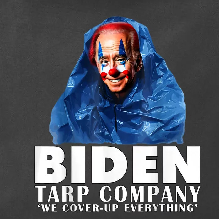 Funny Joe Biden Biden Tarp Company We Coverup Everything Zip Tote Bag