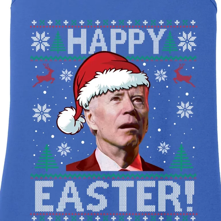 Funny Joe Biden Christmas Happy Easter Ugly Sweater Xmas Great Gift Ladies Essential Tank