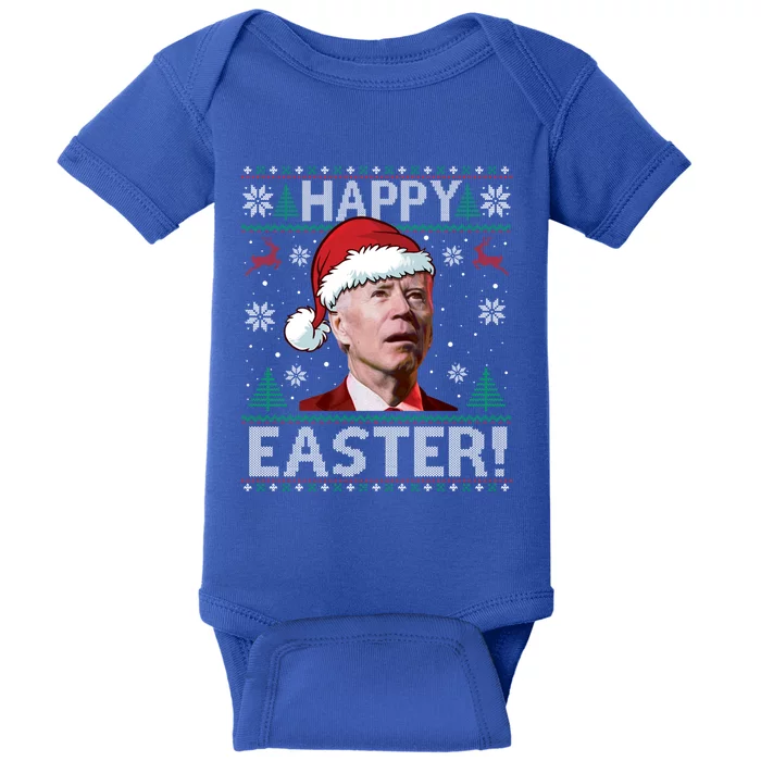 Funny Joe Biden Christmas Happy Easter Ugly Sweater Xmas Great Gift Baby Bodysuit