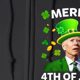 Funny Joe Biden St Patricks Day Merry 4th Of July Full Zip Hoodie