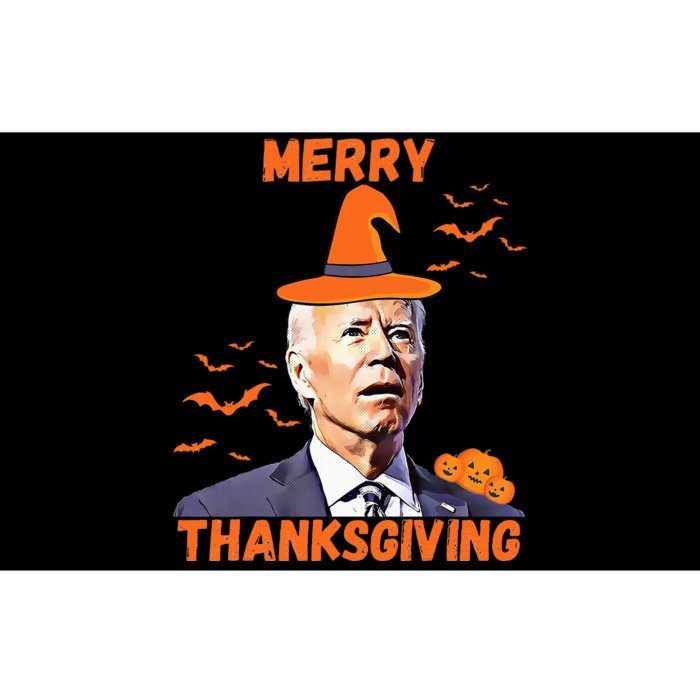 Funny Joe Biden Confused Merry Thanksgiving Happy Halloween Bumper Sticker