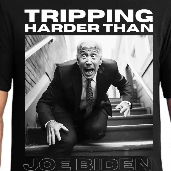 Funny Joe Biden Tripping Harder Than Joe Biden Pajama Set