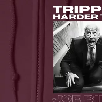 Funny Joe Biden Tripping Harder Than Joe Biden Full Zip Hoodie