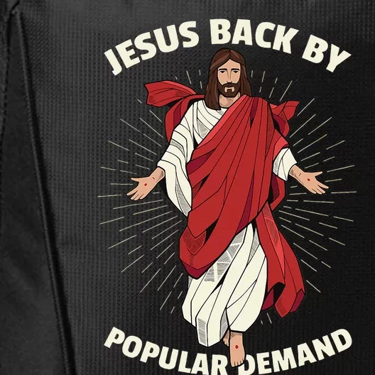 Funny Jesus Back By Popular Demand Easter Basket Stuffers City Backpack