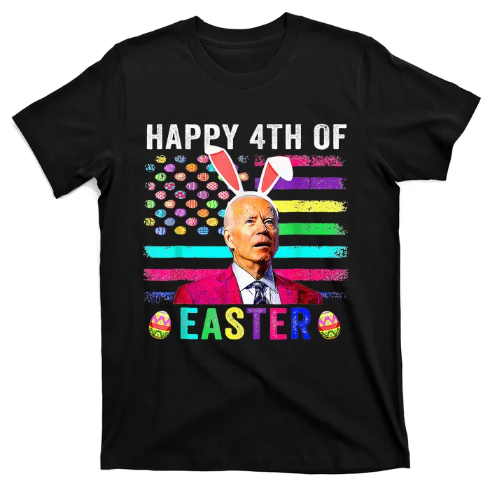 Funny Joe Biden Confused Merry 4th Of Easter Day T-Shirt