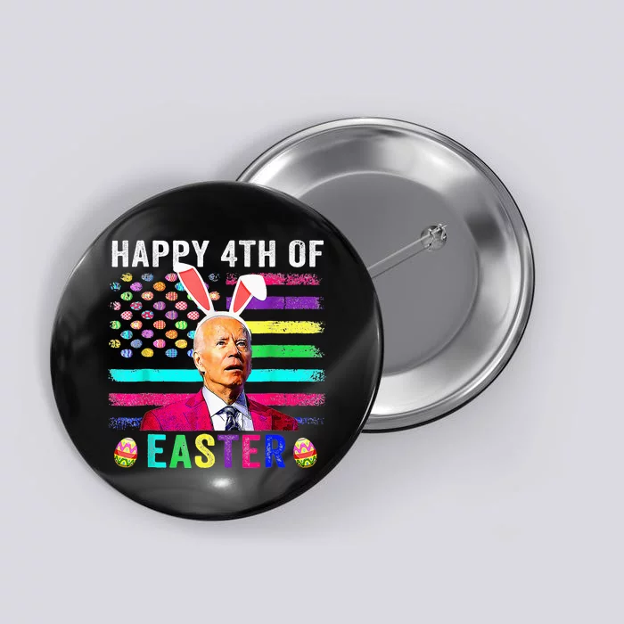 Funny Joe Biden Confused Merry 4th Of Easter Day Button