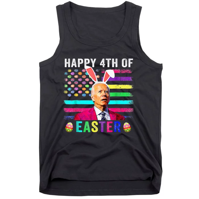 Funny Joe Biden Confused Merry 4th Of Easter Day Tank Top