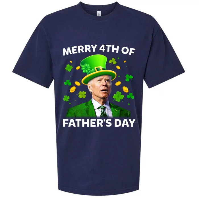 Funny Joe Biden St Patricks Day Merry 4th Of Fathers Day Sueded Cloud Jersey T-Shirt