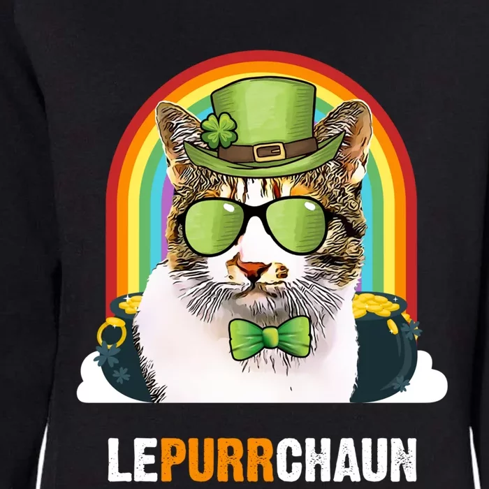 Funny Japanese Bobtail Cat Lepurrchaun St Patricks Day Gift Womens California Wash Sweatshirt