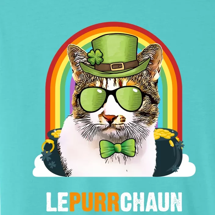 Funny Japanese Bobtail Cat Lepurrchaun St Patricks Day Gift ChromaSoft Performance T-Shirt