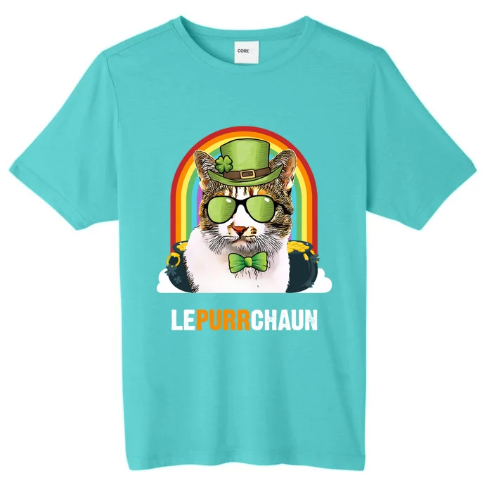 Funny Japanese Bobtail Cat Lepurrchaun St Patricks Day Gift ChromaSoft Performance T-Shirt