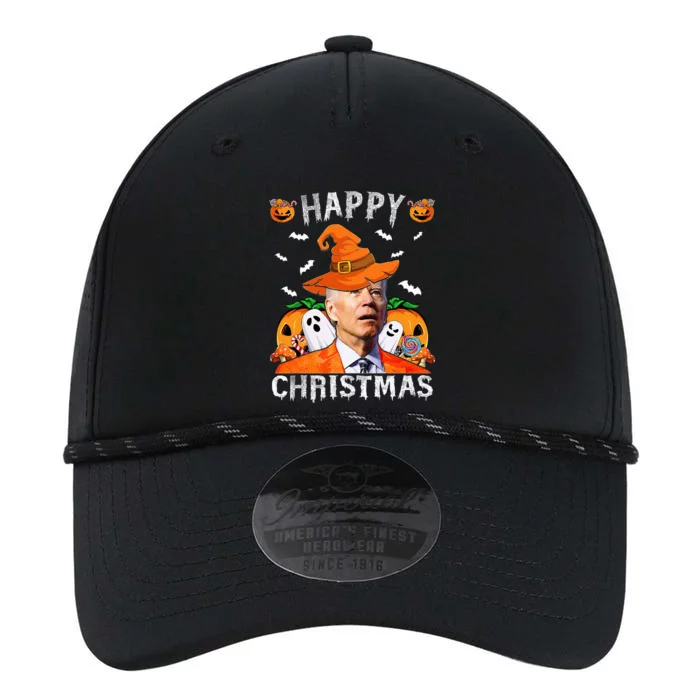 Funny Joe Biden Happy Halloween Happy Christmas Saying Performance The Dyno Cap