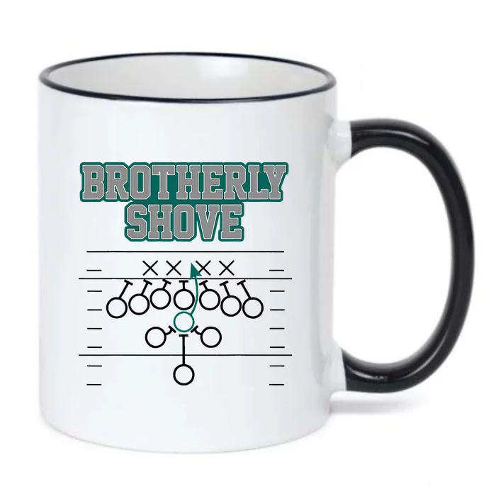 Football Joke Brotherly Shove Brotherly Shove Black Color Changing Mug