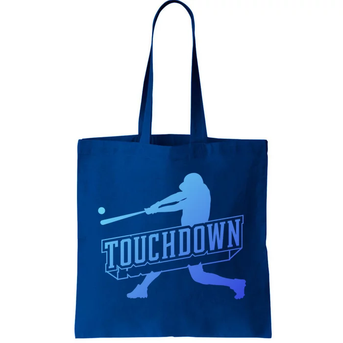 Funny Joke Baseball Touchdown Joke Gift Design Gift Tote Bag