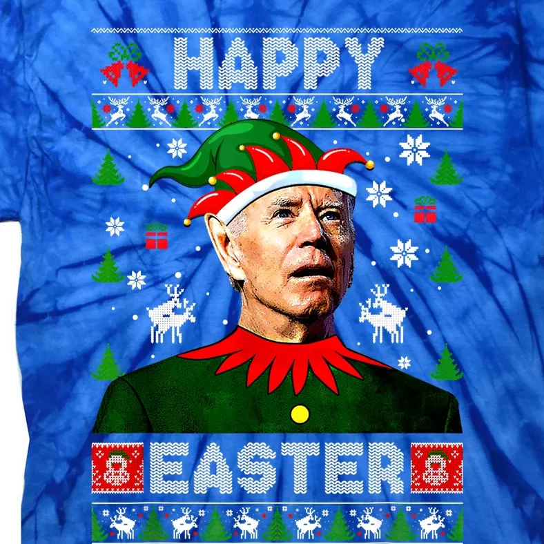 Funny Joe Biden Happy Easter Christmas Ugly Sweater Cool Gift Tie-Dye T-Shirt