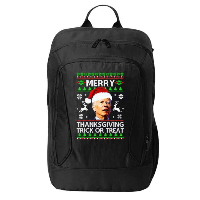 Funny Joe Biden Merry Thanksgiving Trick Or Treat City Backpack