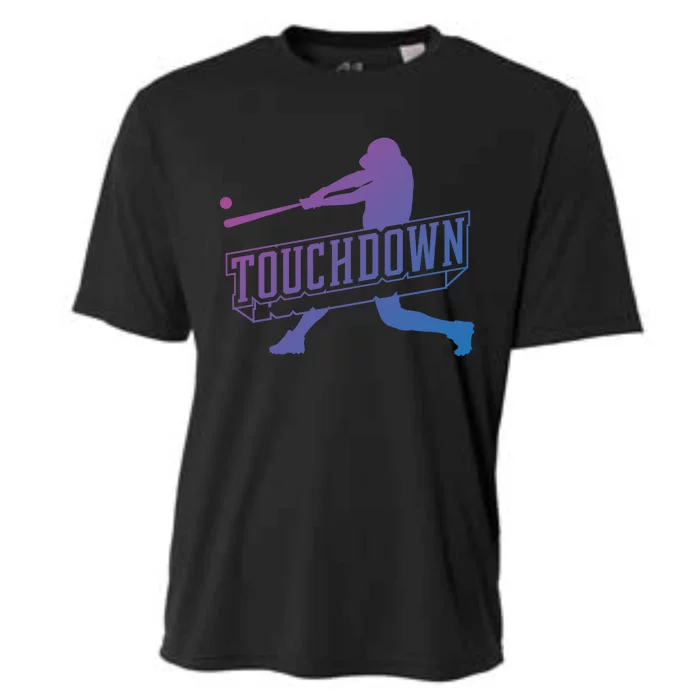 Funny Joke Baseball Touchdown Joke Gift Design Gift Cooling Performance Crew T-Shirt