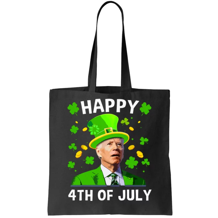 Funny Joe Biden St Patricks Day Happy 4th Of July Confused Tote Bag