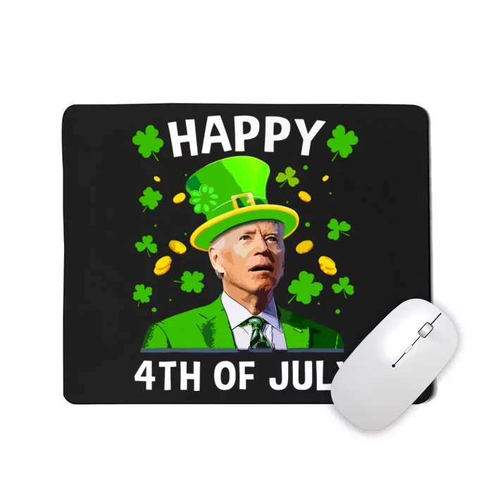 Funny Joe Biden St Patricks Day Happy 4th Of July Confused Mousepad