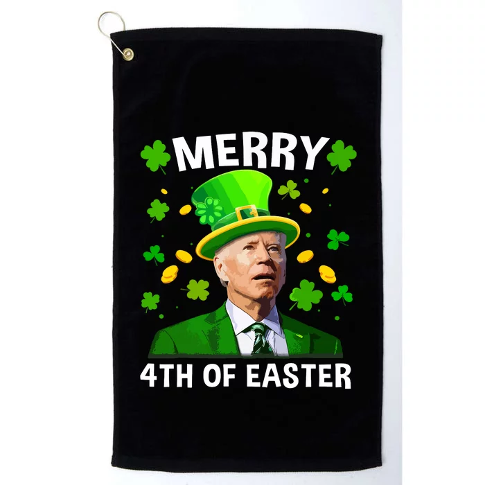 Funny Joe Biden St Patricks Day Merry 4th Of Easter Platinum Collection Golf Towel