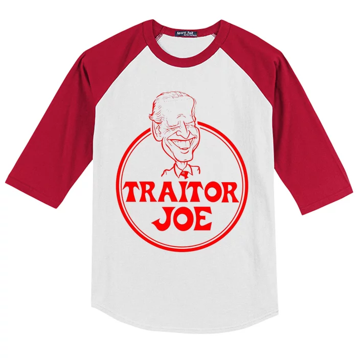 Funny Joe Biden Kids Colorblock Raglan Jersey