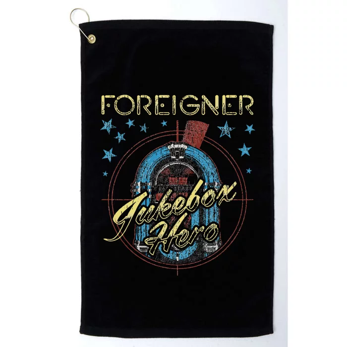 F.O.R.E.I.G.N.E.R Juke Box Hero Platinum Collection Golf Towel