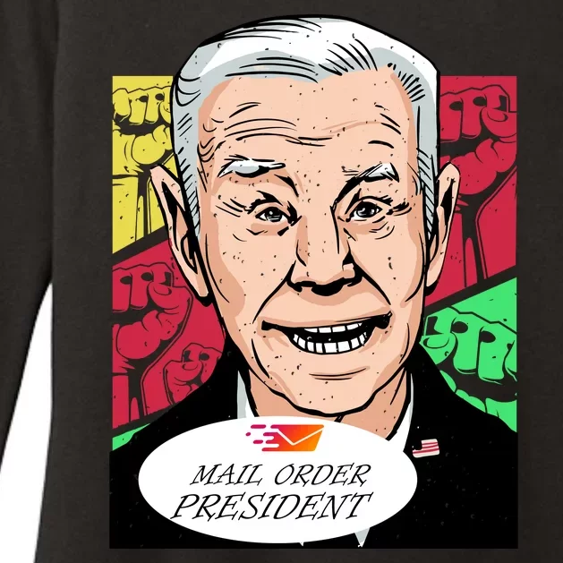 Funny Joe Biden Mail Order President Womens CVC Long Sleeve Shirt