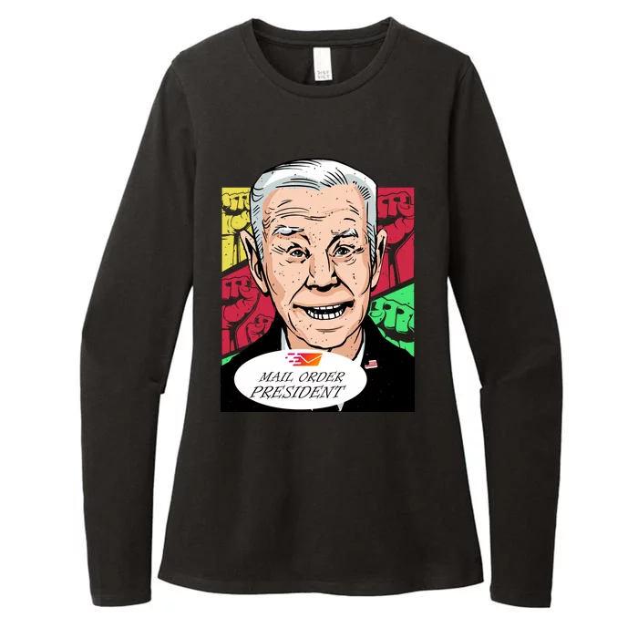 Funny Joe Biden Mail Order President Womens CVC Long Sleeve Shirt